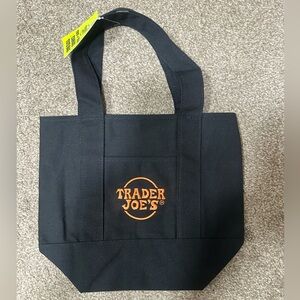 Trader Joe's Black Mini Tote Bag, Limited Edition, Halloween 🎃